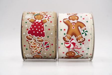 नटक्रैकर सैनिक और अदरक ब्रेड क्रिसमस वायर्ड रिबन_KF9825.KF9828 (3)